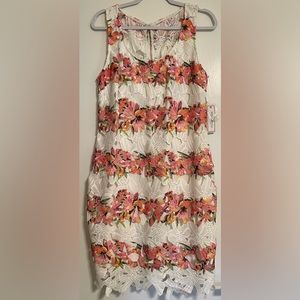 Bisou Bisou Floral Lace Dress